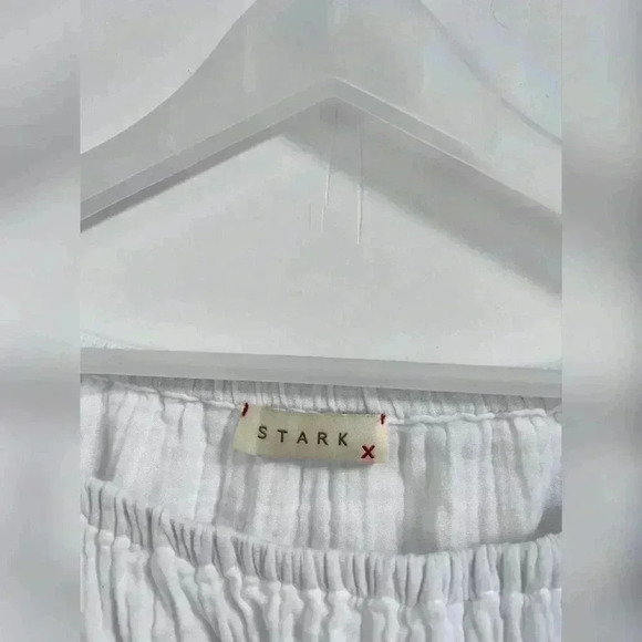 Stark X Gauze Off The Shoulder White Blouse Size XS - Picture 2 of 4